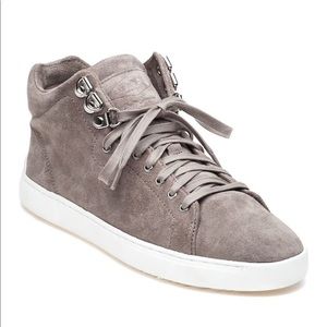 Rag & Bone Kent High Top Grey Suede Sneaker